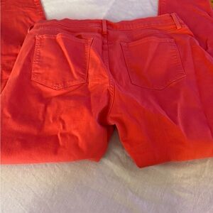 GAP Women's Straight Leg Jeans in Bold Red